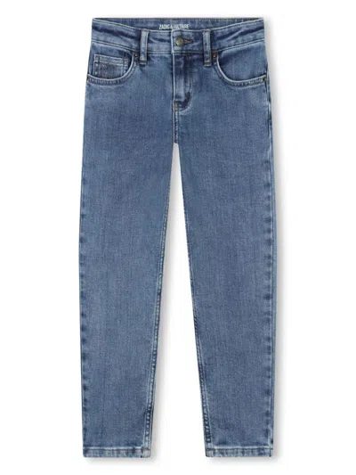 Zadig & Voltaire Kids' Straight-leg Jeans In Blue