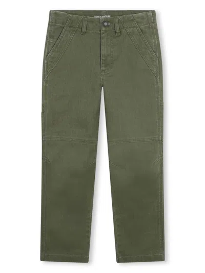Zadig & Voltaire Kids' Straight-leg Jeans In Green