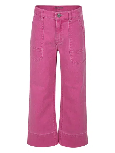 Zadig & Voltaire Kids' Straight-leg Jeans In Pink