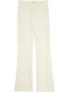 Zadig & Voltaire Womens Vanille Pistol Flared-leg Cotton-blend Trousers In Neutrals