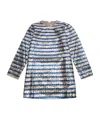 Zadig & Voltaire Striped Sequined Dress In Multicolor