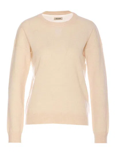 Zadig & Voltaire Cici Patch Sweater In Beige