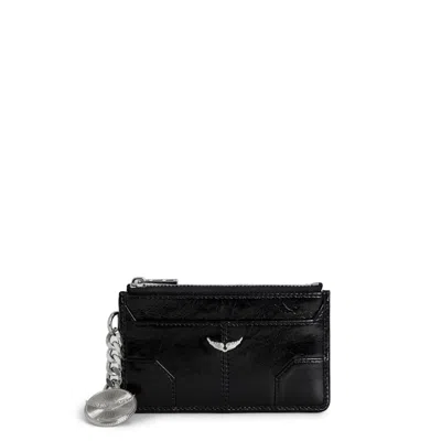 Zadig & Voltaire Sunny Card Card Holder In Black