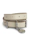 Zadig & Voltaire Doppeltes Sunny Lederarmband In Nude