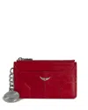 Zadig & Voltaire Sunny Leather Card Case In Power