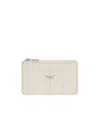Zadig & Voltaire Sunny Leather Card Holder In White