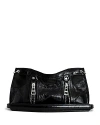 Zadig & Voltaire Sunny Moody Vintage Patent Crossbody In Black
