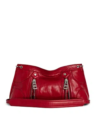 Zadig & Voltaire Sunny Moody Vintage Patent Crossbody In Red
