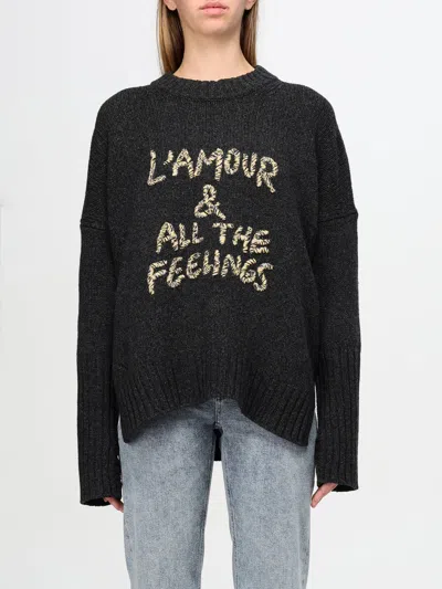 Zadig & Voltaire Alma Feelings Jumper In Grey