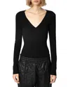Zadig & Voltaire Syla We Noir Sweater In Noir