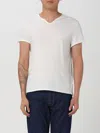 Zadig & Voltaire Henley-neck Cotton T-shirt In Weiss