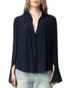 Zadig & Voltaire Taika Shirt In Encre