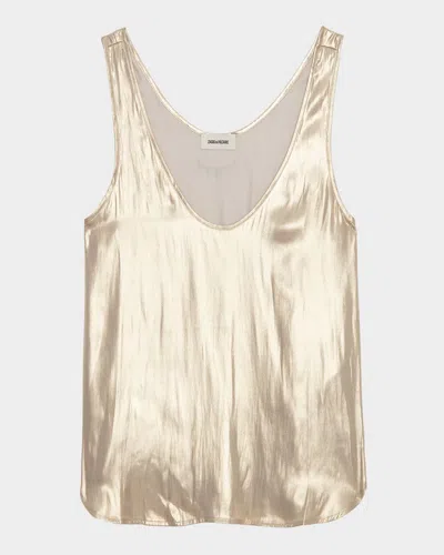 ZADIG & VOLTAIRE TARYS SATIN TANK TOP