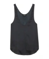 Zadig & Voltaire Womens Tarys Scoop-neck Satin Top Black In Black