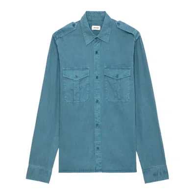 Zadig & Voltaire Taskal Shirt In Blue