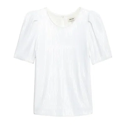 Zadig & Voltaire Tchao Sequinned T-shirt In Judo