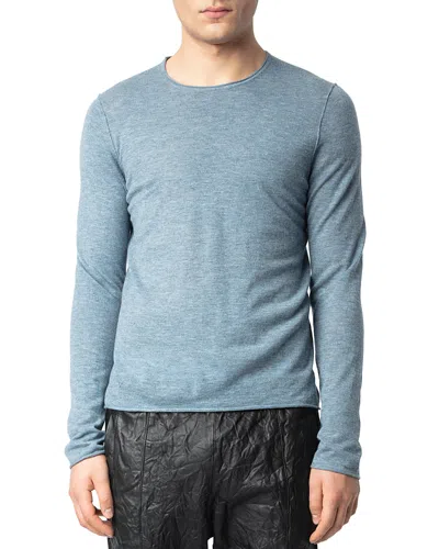 Zadig & Voltaire Teiss Cashmere Crewneck Sweater In Stormy