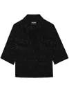 Zadig & Voltaire Telmos Manifesto Silk Blouse In Black
