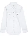 Zadig & Voltaire Womens Thelma Long-sleeve Cotton Shirt Judo In White