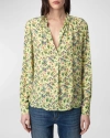 ZADIG & VOLTAIRE THINK SOFT SMALL GARDEN BLOUSE