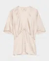 Zadig & Voltaire Thodri Satin Blouse In Sweet