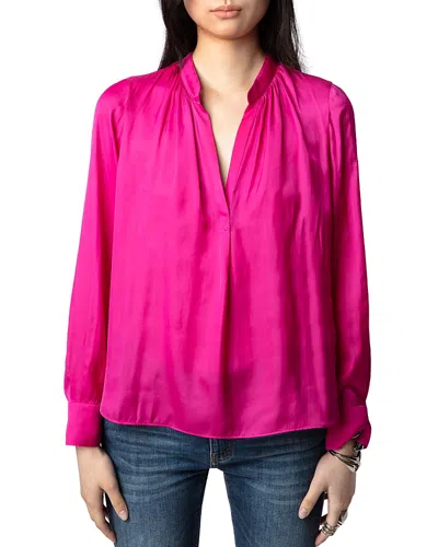 ZADIG & VOLTAIRE TINK SATIN BLOUSE