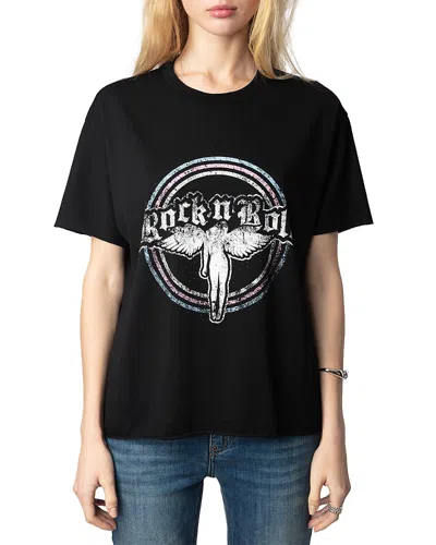 Zadig & Voltaire Tommer Graphic Tee In Black