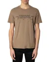 Zadig & Voltaire Distressed-effect Organic Cotton T-shirt In Cereal