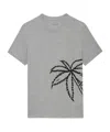 Zadig & Voltaire T-shirt Aus Bio-baumwolle Mit Grafischem Print In Gray
