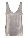 Zadig & Voltaire Satin-finish Sleeveless Top With Deep V-neckline