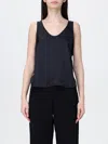 Zadig & Voltaire Womens Tarys Scoop-neck Satin Top Black In Black