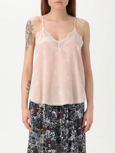 ZADIG & VOLTAIRE TOP ZADIG & VOLTAIRE WOMAN COLOR PINK,429688010