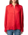 Zadig & Voltaire Trenta Shirt In Cerise