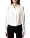 Zadig & Voltaire Trenta Satin Shirt In Judo