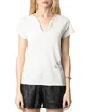 Zadig & Voltaire Tunisien T-shirt In Ecru