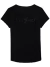 Zadig & Voltaire Bully Seco Stars Silk And Cashmere Sweater In Black