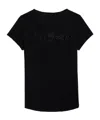 Zadig & Voltaire Bully Seco Stars Silk And Cashmere Sweater In Black