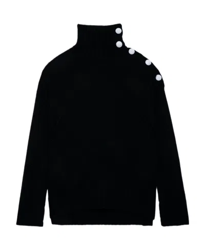 Zadig & Voltaire Turtleneck Long-sleeved Sweater In Black