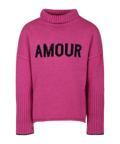 Zadig & Voltaire Kids' Turtleneck Sweater In Pink