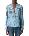 ZADIG & VOLTAIRE TWINA CDC HOLLY SILK BLOUSE
