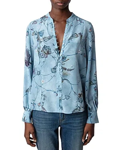 ZADIG & VOLTAIRE TWINA CDC HOLLY SILK BLOUSE