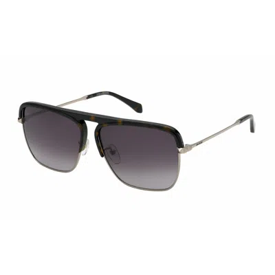 Zadig & Voltaire Gold Metal Sunglasses In Black