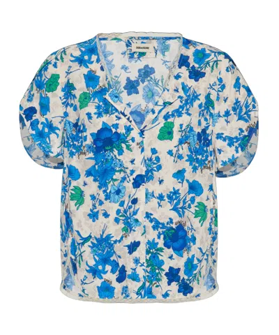 Zadig & Voltaire V-neck Blouse In Blue