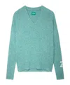 Zadig & Voltaire V-neck Sweater In Blue