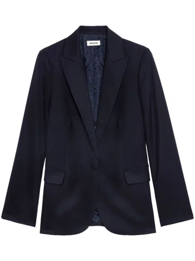 Zadig & Voltaire Valse Blazer In Encre