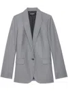 Zadig & Voltaire Valse Blazer In Gris Chine