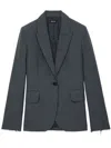 Zadig & Voltaire Vavy Blazer In Grey