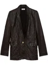 Zadig & Voltaire Verys Fróisse Leather Jacket In Brown