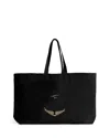 Zadig & Voltaire Vice Overnight Tote Bag In Noir