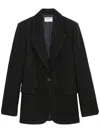 Zadig & Voltaire Valse Rhinestone-embellished Blazer In Black